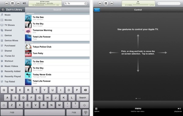 Remote per Apple iPad