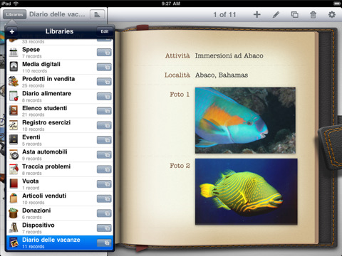 Schermata di Bento 3 per iPad