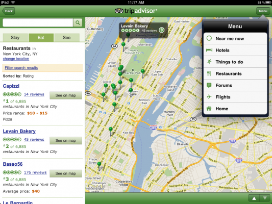 Tripadvisor per iPad