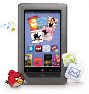 Nook Color si aggiorna alla versione 1.2 e diventa un tablet PC