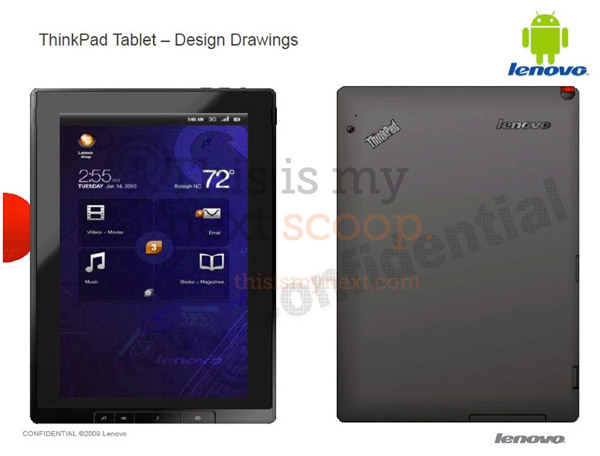 Lenovo ThinkPad, nuovo tablet da 10.1 pollici con Android 3.0 Honeycomb