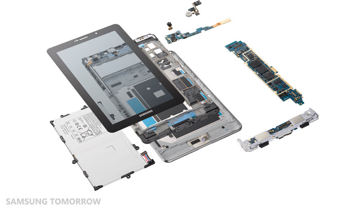 Galaxy Tab 7.7 smontato pezzo per pezzo da Samsung
