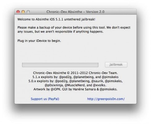 Apple iOS 5.1.1: come eseguire il Jailbreak Untethered tramite Absinthe 2.0 [GUIDA]