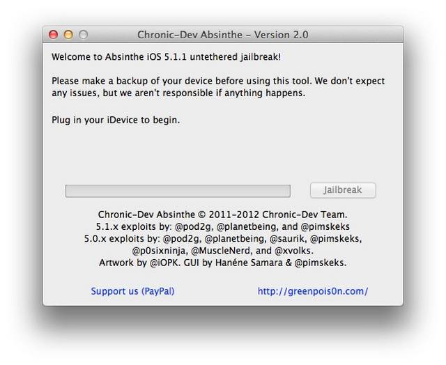 Apple iOS 5.1.1: come eseguire il Jailbreak Untethered tramite Absinthe 2.0 [GUIDA]