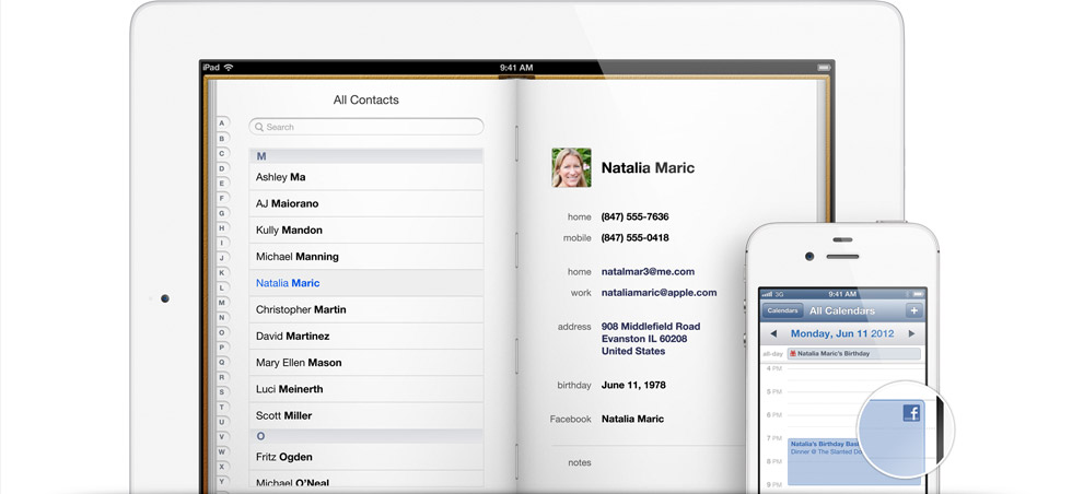 Apple iOS 6.0: arriva l'integrazione completa con Facebook