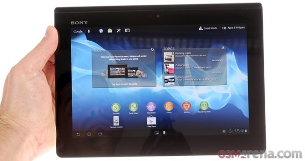 Sony Xperia Tablet S: video sul funzionamento dell'interfaccia