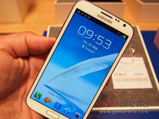 Samsung Galaxy Note 2: immagini della versione 4G LTE