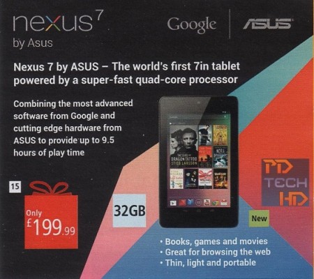 Google Nexus 7: il modello da 32 GB costerà come quello da 16 GB