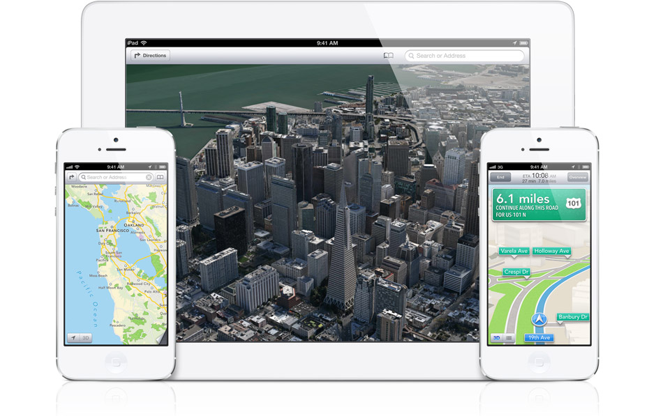 Le nuove Mappe di iOS 6 consumano meno dati rispetto Google Maps