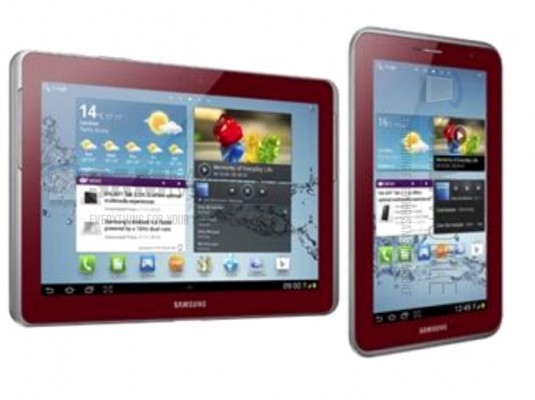 Nuovo colore Garnet Red per i tablet Samsung Galaxy Tab 2 7.0 e 10.1
