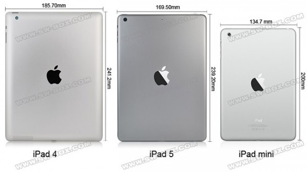 Apple iPad 5: dimensioni, nuove immagini e video della scocca