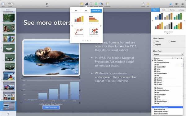 iWork 2013: Apple rilascia un aggiornamento per le app Pages, Numbers e Keynote