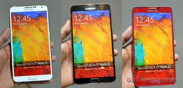 Samsung Galaxy Note 3: immagini dal vivo delle nuove colorazioni