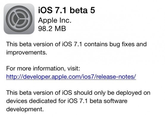 ios 7.1 beta 5