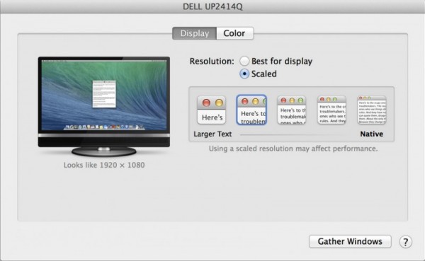 OS X Mavericks 10.9.3 Beta: supporto nativo per i monitor Retina 4K