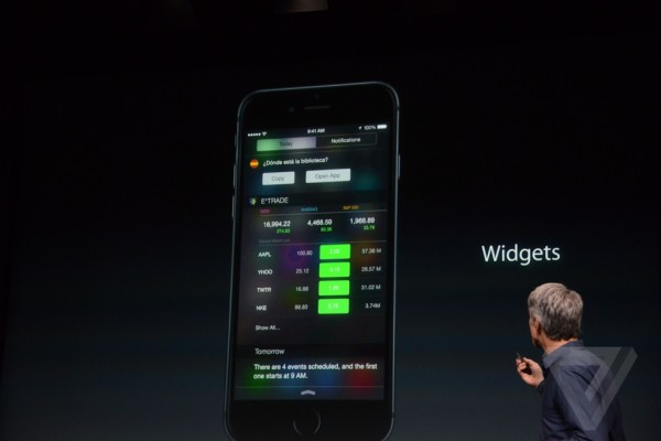 Apple keynote: novità di iOS 8, OS X Yosemite