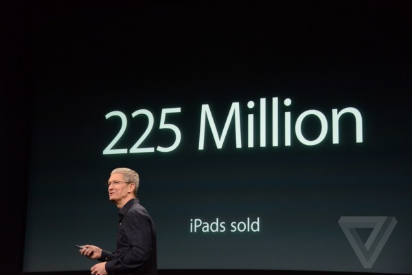 Apple keynote: 225 milioni di iPad venduti, ufficiale l'iPad Air 2