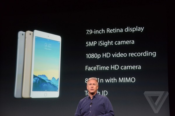 Apple keynote: prezzi iPad Air 2, ufficiale l'iPad Mini 3 con Touch ID