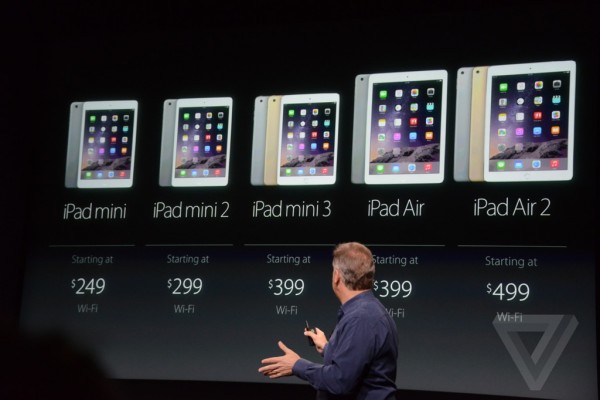 Apple keynote: prezzi iPad Air 2, ufficiale l'iPad Mini 3 con Touch ID