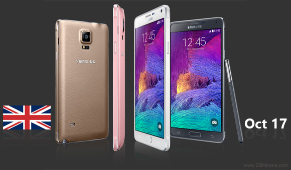 Samsung Galaxy Note 4: ritarda l'uscita nel Regno Unito