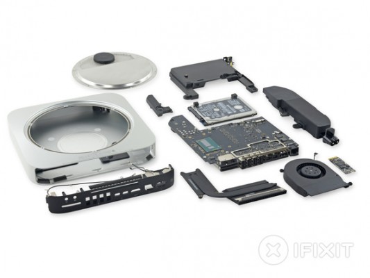 Mac Mini 2014 smontato da iFixit, la RAM è saldata