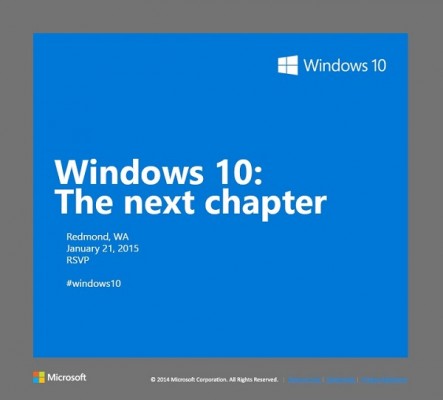 Microsoft Windows 10: conferenza il 21 Gennaio sulle novità