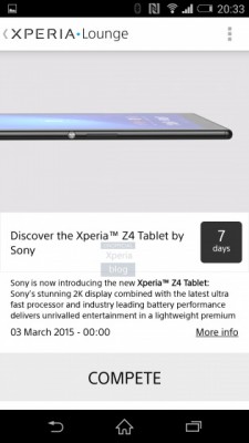 Sony Xperia Z4 Tablet: ufficiale il 2 Marzo al MWC 2015