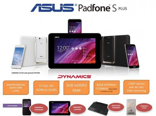 ASUS Padfone S Plus: ufficiale il nuovo ibrido smartphone - tablet