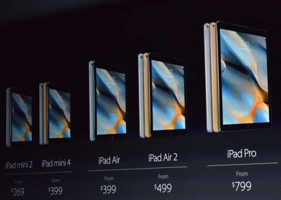 iPad Air 2, iPad Mini 4 o iPad Pro? Guida all'acquisto