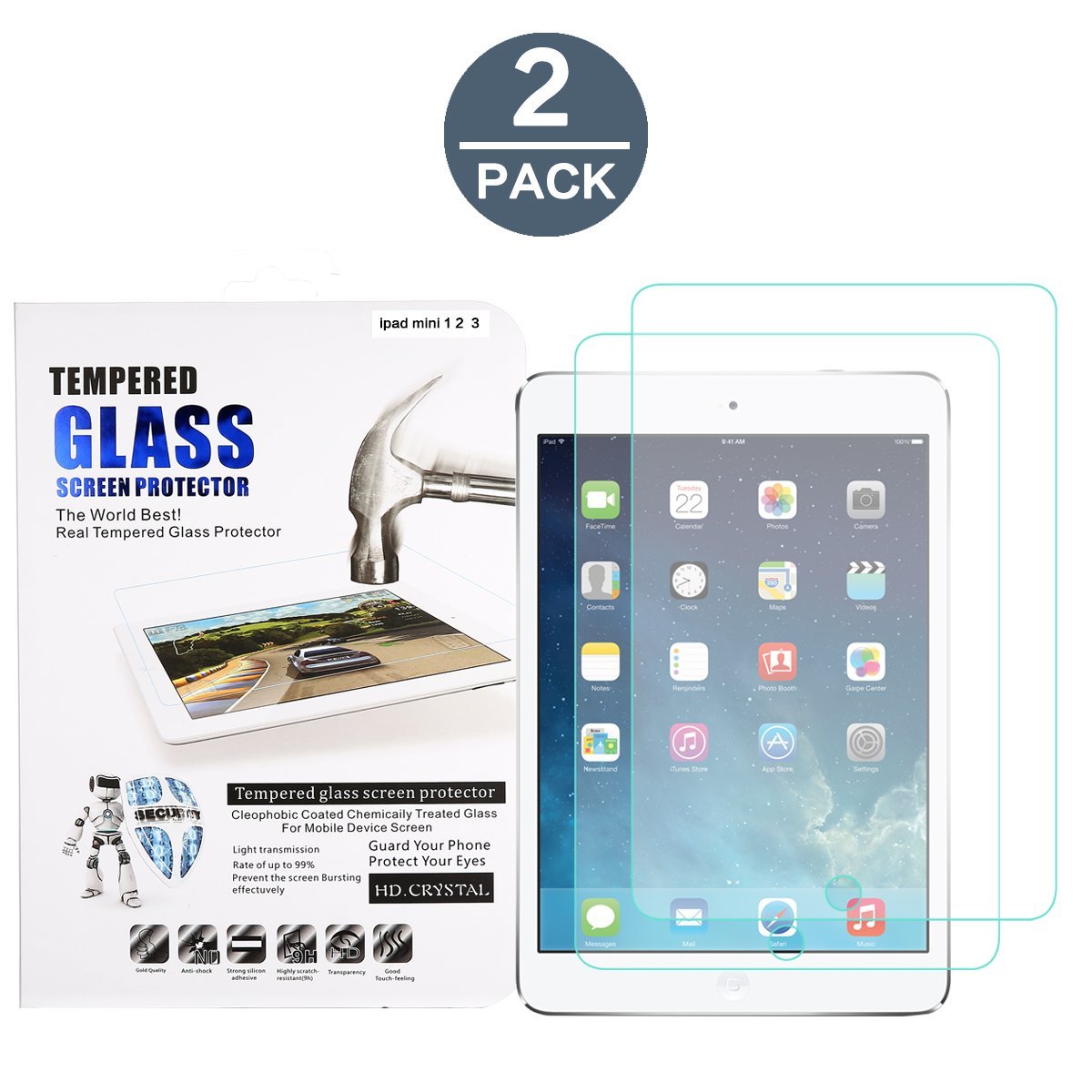 Super Cancella Pellicola Protettiva IPAD Mini 1 2 3 Trasparente