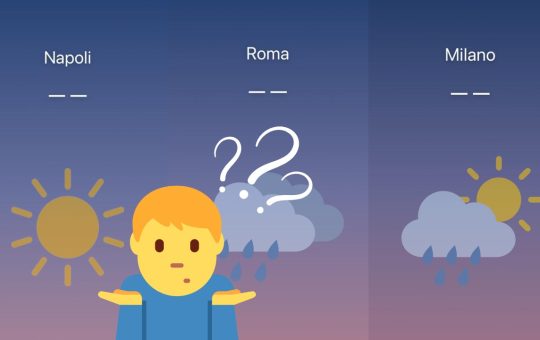 meteo non funzionante su iphone