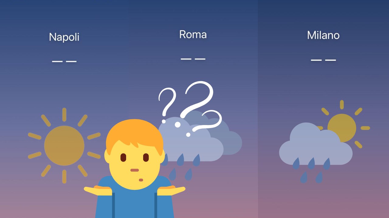 meteo non funzionante su iphone