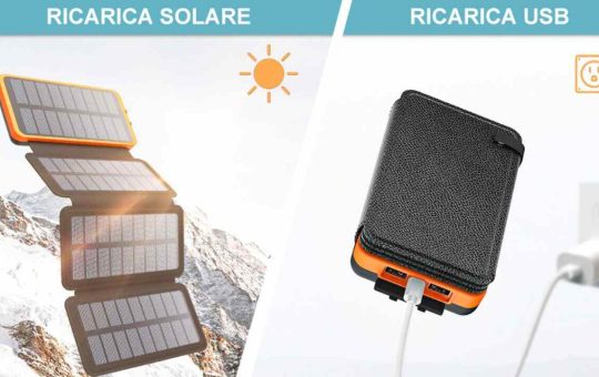 caricabatterie ad energia solare