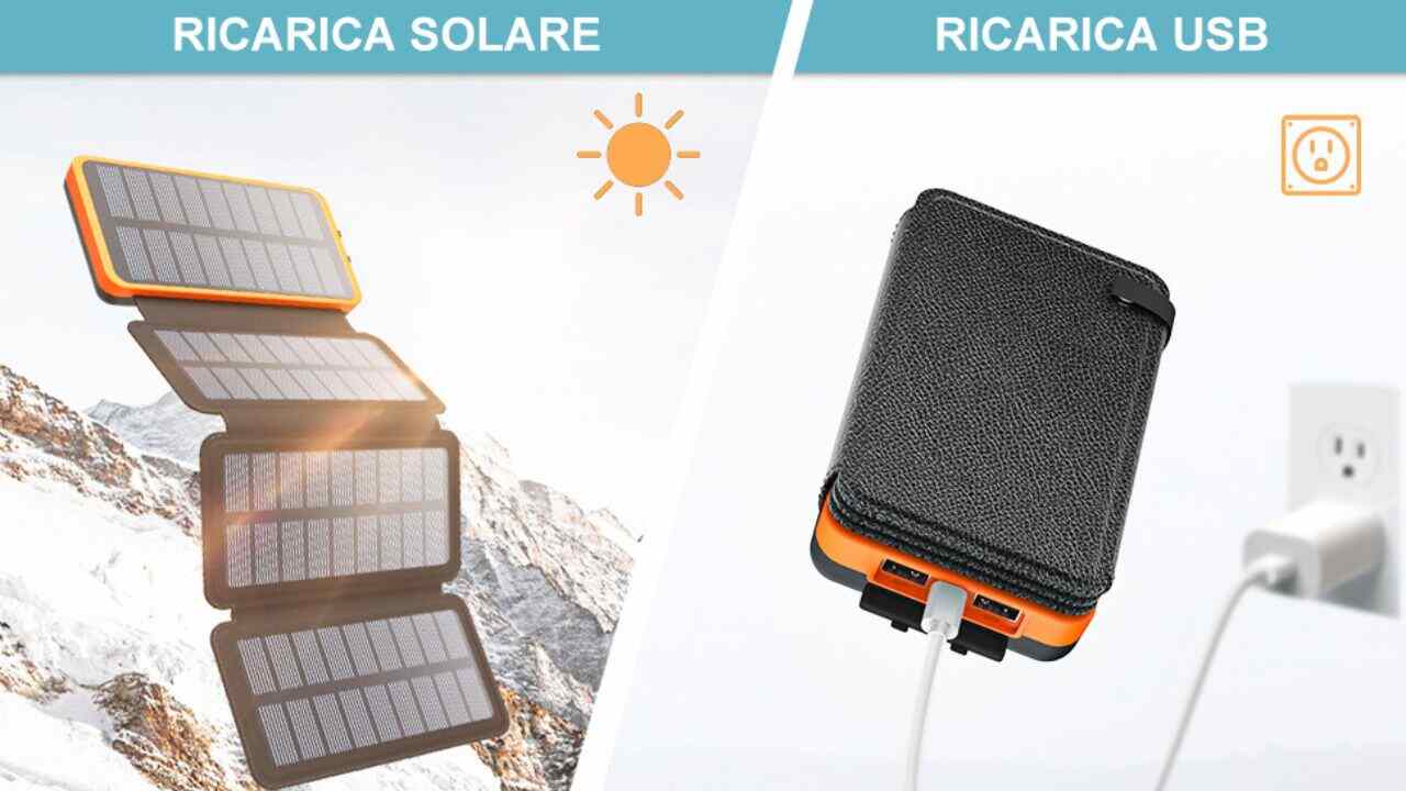 caricabatterie ad energia solare
