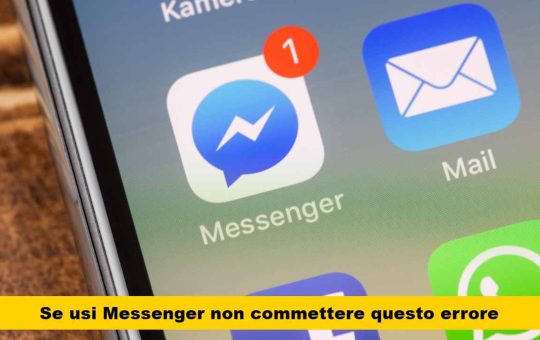 errore facebook messaggi