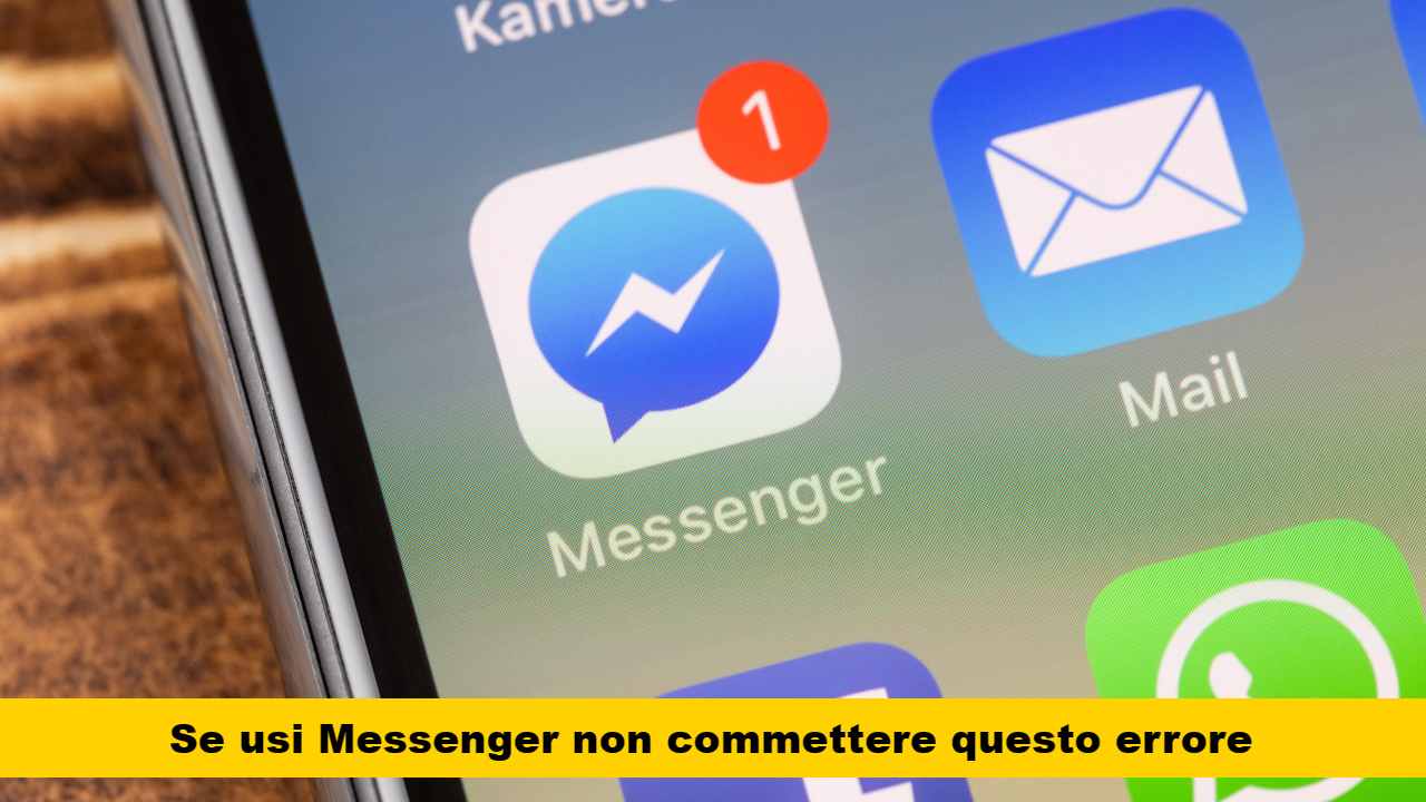 errore facebook messaggi