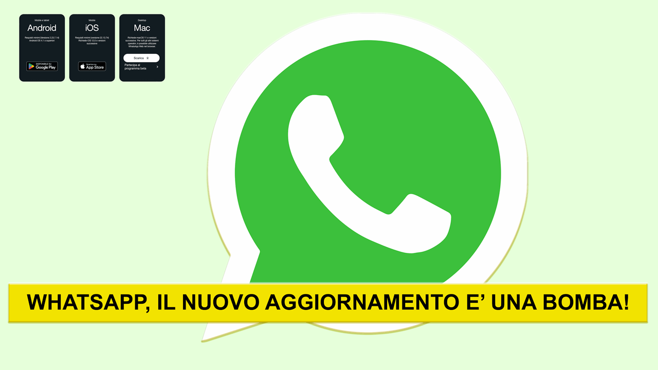 Aggiornamento WhatsApp