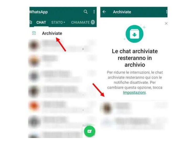 archivio chat