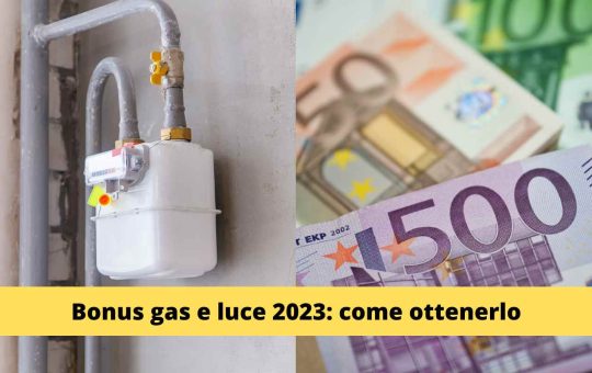 Bonus Gas E Luce