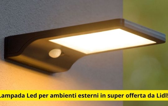 Lampada Led per ambienti esterni in super offerta da Lidl!