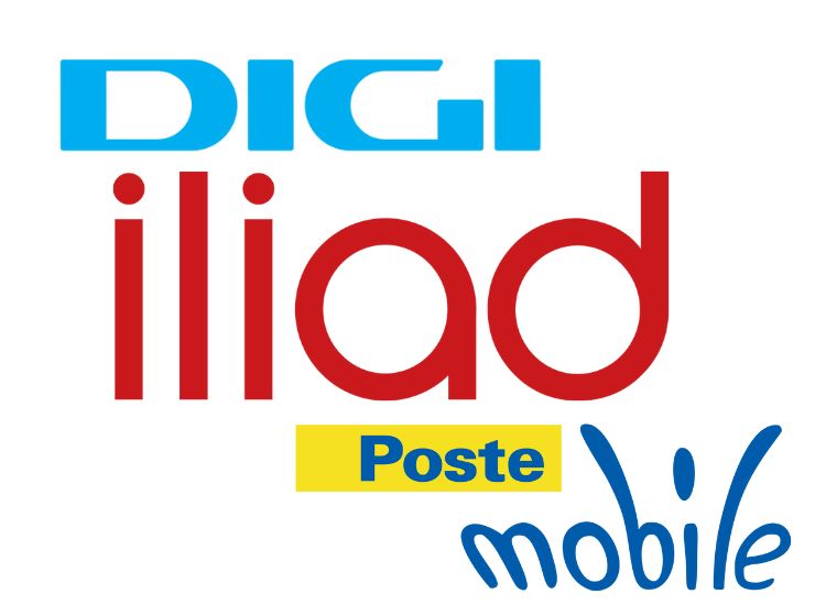 Digi Mobil, Iliad e Poste Mobile