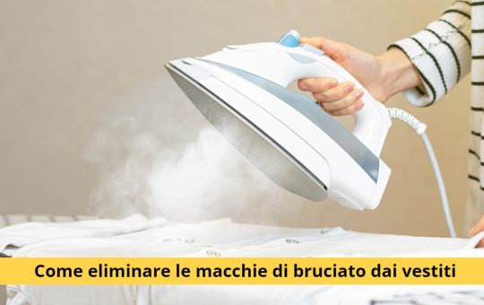 macchia di bruciato ferro da stiro