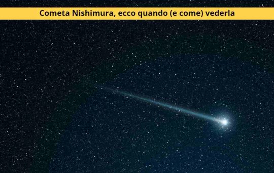 cometa visibile a occhio nudo