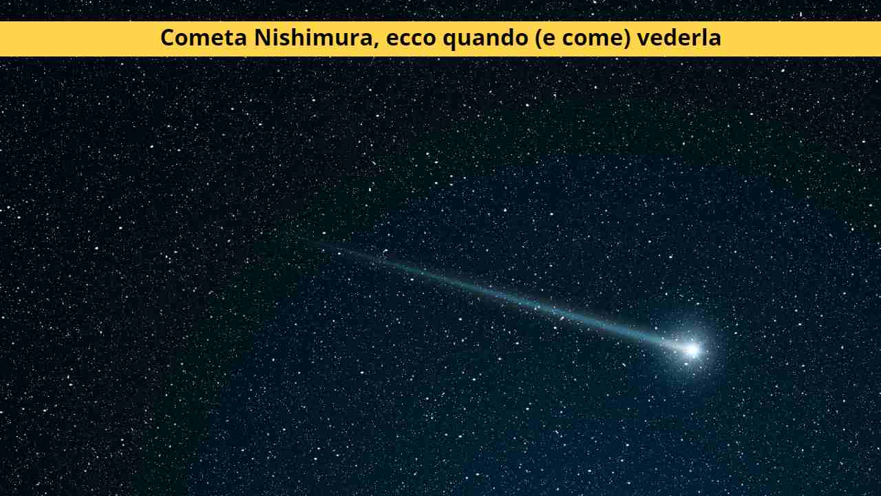 cometa visibile a occhio nudo