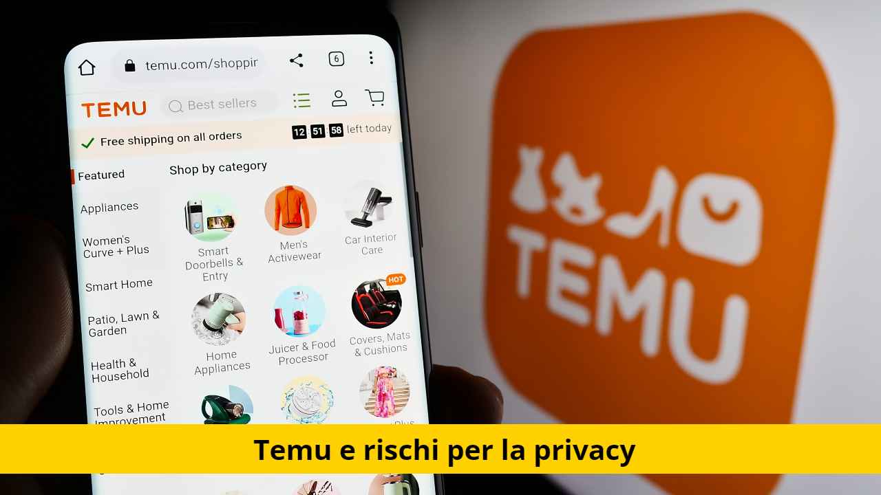 Temu, lo shopping online nasconde un segreto incredibile: i prezzi stracciati attirano tutti ma i rischi della privacy sono altissimi. Solo così salvi dati e portafogli  --- (Fonte immagine: https://www.ipaddisti.it/wp-content/uploads/2023/09/privacy-temu.jpg)