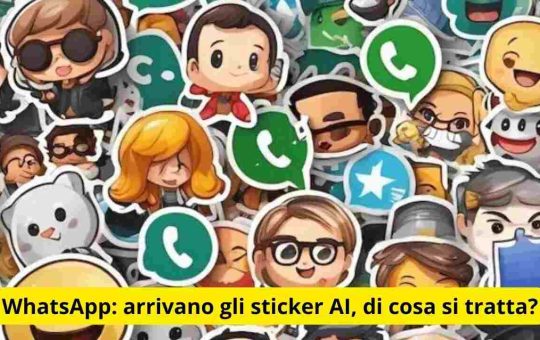 WhatsApp arrivano gli sticker AI