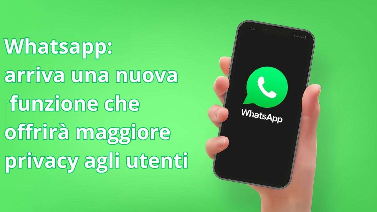 Whatsapp arriva una nuova funzione