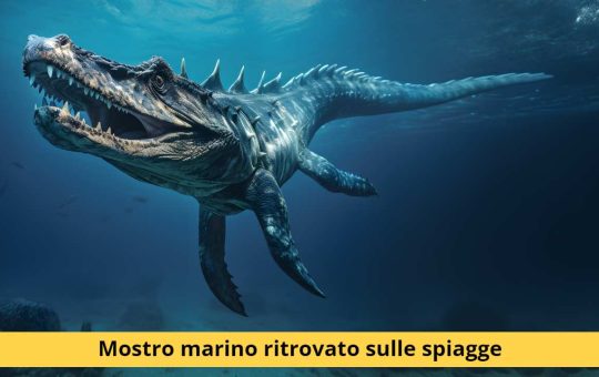 mostro marino spiaggiato