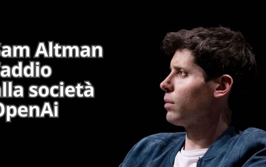 Sam Altman addio a OpenAi