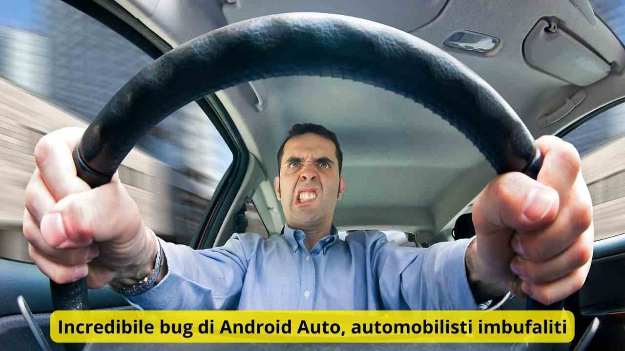 automobilista arrabbiato